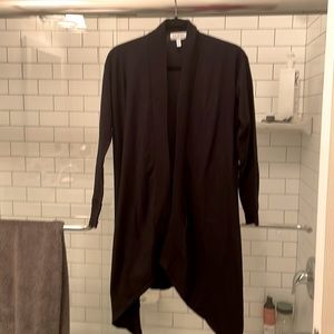 Black cardigan size xs knee length